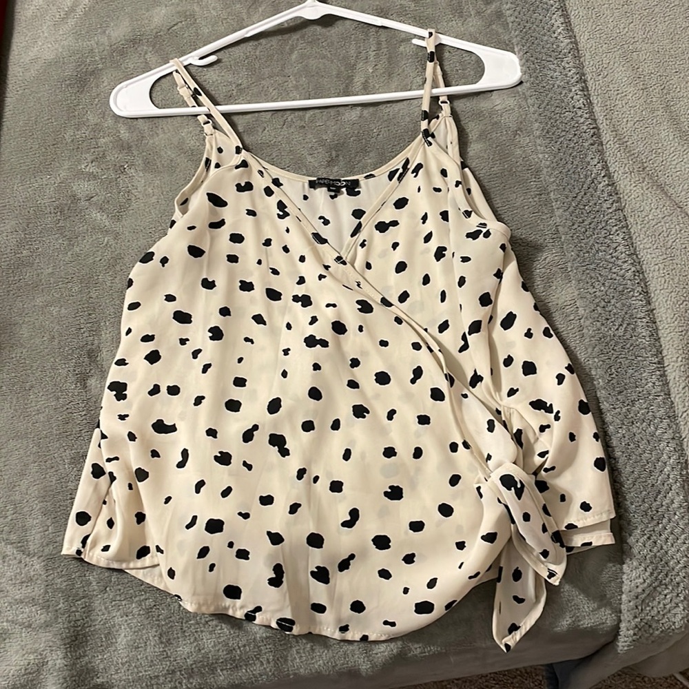 Animal print, wrap tank top